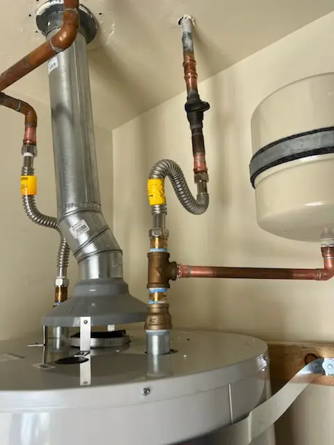 Water heater installation and plumbing repair in Marmora